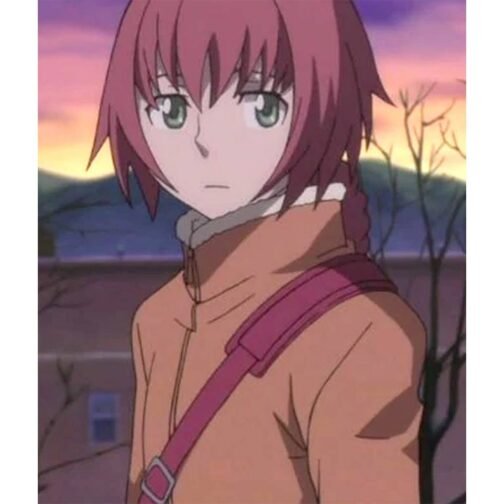 Suou Pavlichenko Darker Than Black Orange Cotton Coat - Image 5