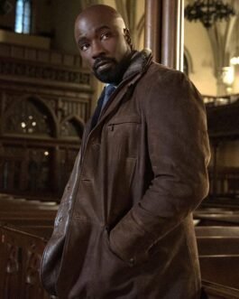 Evil Season 3 Mike Colter Brown Leather Coat
