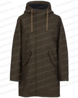 Mike Colter Evil Season 2 Green Wool Coat
