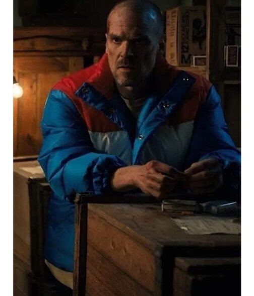 David Harbour Stranger Things S04 Puffer Jacket - Image 13