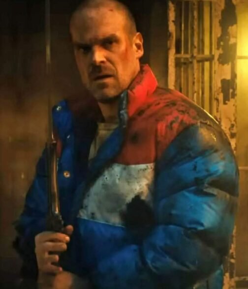 David Harbour Stranger Things S04 Puffer Jacket - Image 9