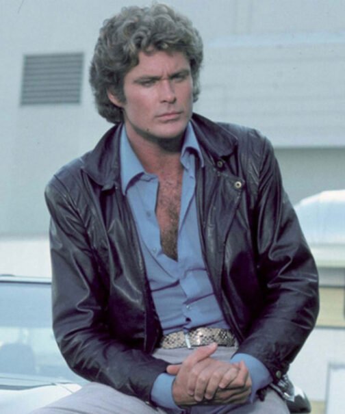 David Hasselhoff Michael Knight Leather Jacket - Image 6
