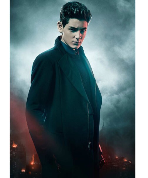David Mazouz Gotham Season 5 Coat - Image 7