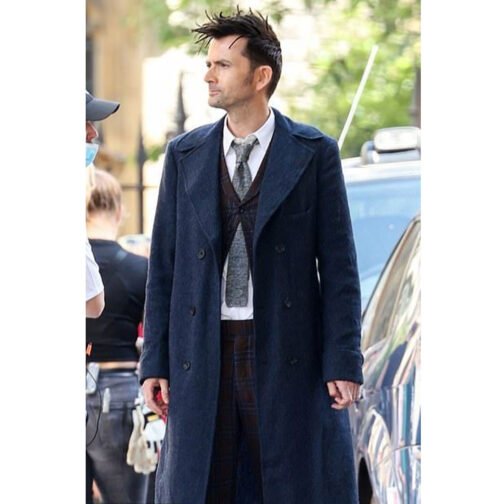 Fourteenth Doctor Who Wool Trench Coat - Image 10
