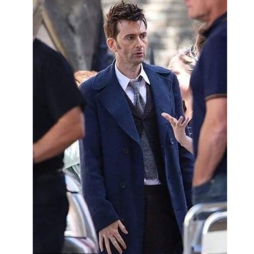 Fourteenth Doctor Who Wool Trench Coat - Image 25