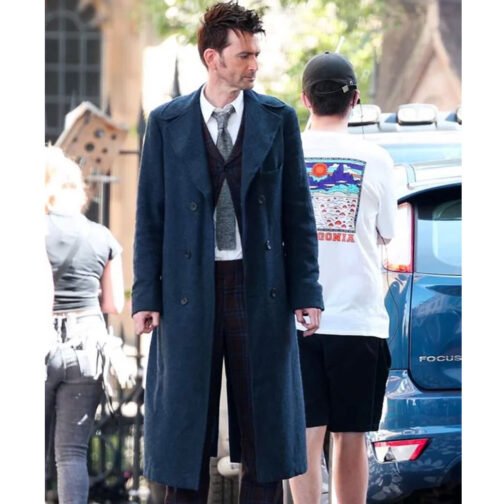 Fourteenth Doctor Who Wool Trench Coat - Image 18