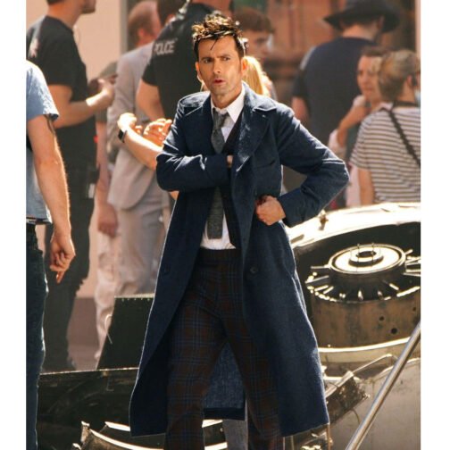 Fourteenth Doctor Who Wool Trench Coat - Image 27
