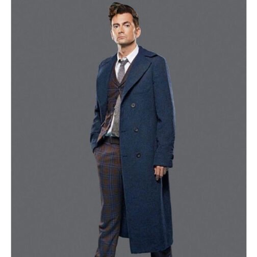 Fourteenth Doctor Who Wool Trench Coat - Image 19