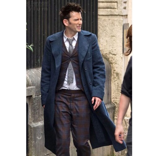 Fourteenth Doctor Who Wool Trench Coat - Image 17