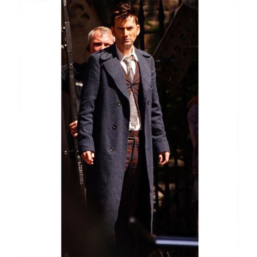 Fourteenth Doctor Who Wool Trench Coat - Image 11