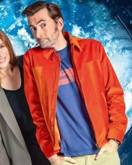 Return Doctor Who David Tennant Orange Jacket