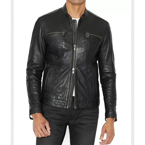 Days of Our Lives Stephen Nichols Black Leather Jacket - Image 4