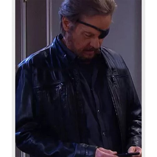 Days of Our Lives Stephen Nichols Black Leather Jacket - Image 5