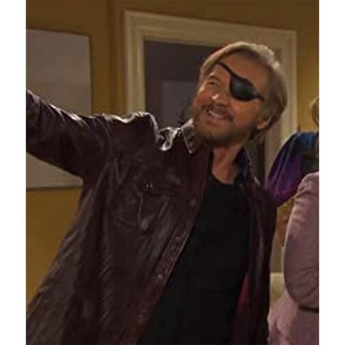 Days of Our Lives Season 2 Stephen Nichols Burgundy Leather Shirt - Image 4