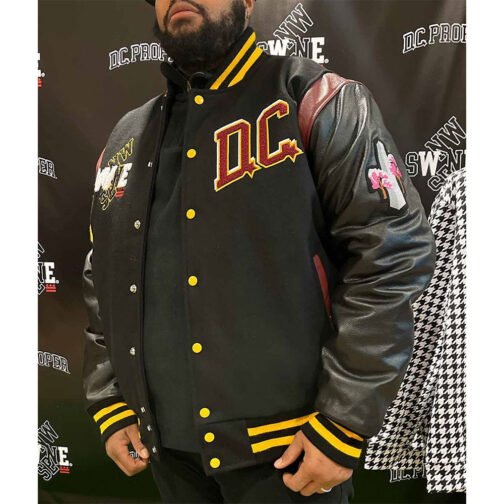 90th Anniversary Washington Commanders DC Varsity Jacket - Image 8