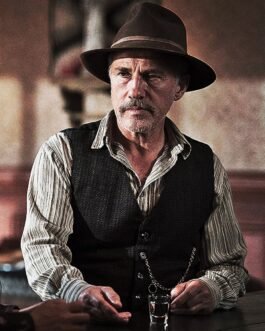Christoph Waltz Dead for a Dollar Black Cowboy Vest