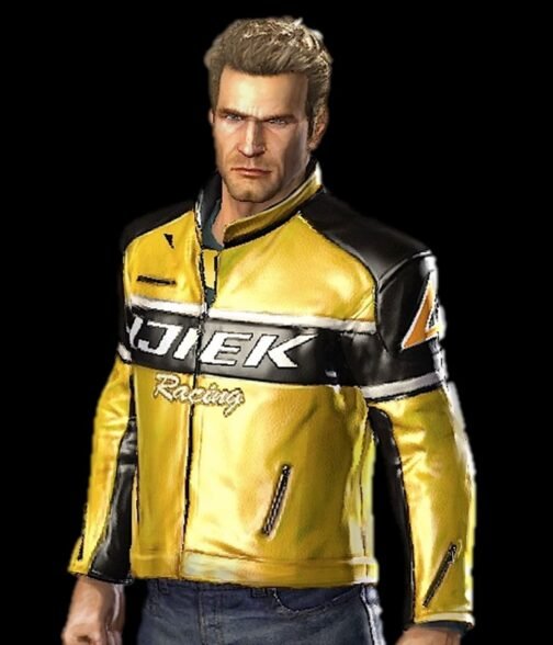 Dead Rising Chuck Greene Yellow Leather Jacket - Image 2