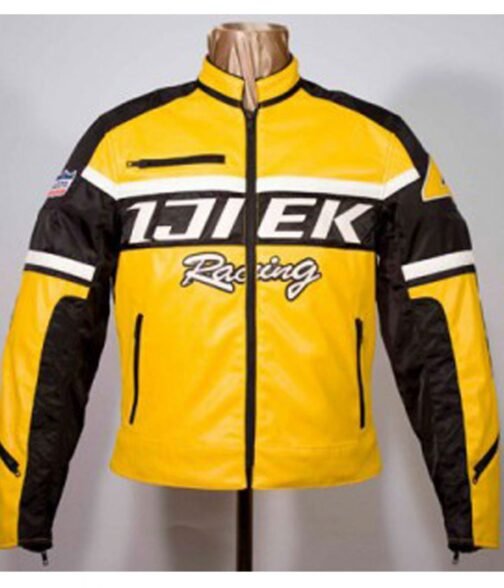 Dead Rising Chuck Greene Yellow Leather Jacket - Image 7