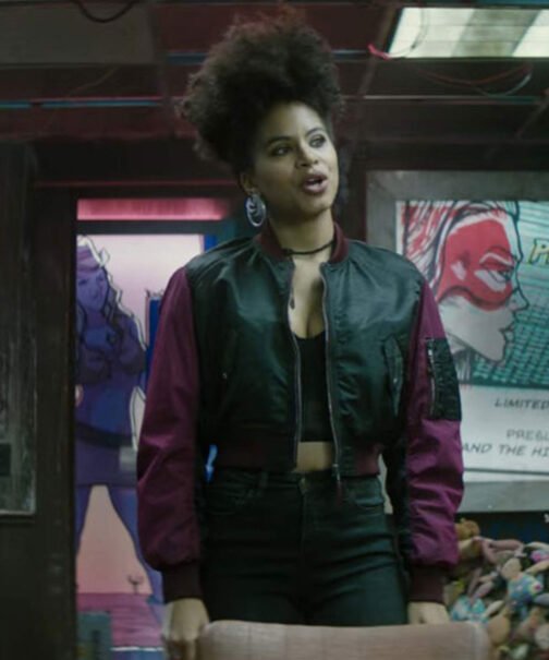 Zazie Beetz Deadpool 2 Bomber Jacket - Image 2