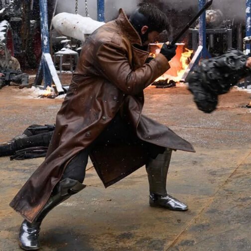 Gambit Deadpool & Wolverine Leather Coat - Image 7