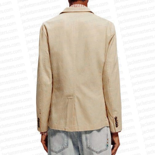 Light Yagami Death Note Cotton Beige Blazer - Image 6