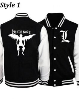 Varsity Death Note White and Black Jacket