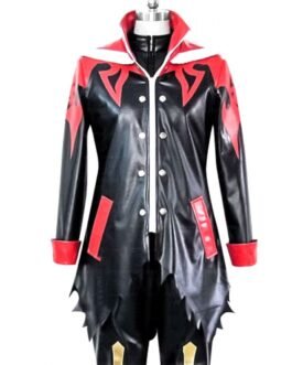 Mello Death Note Black and Red Leather Coat