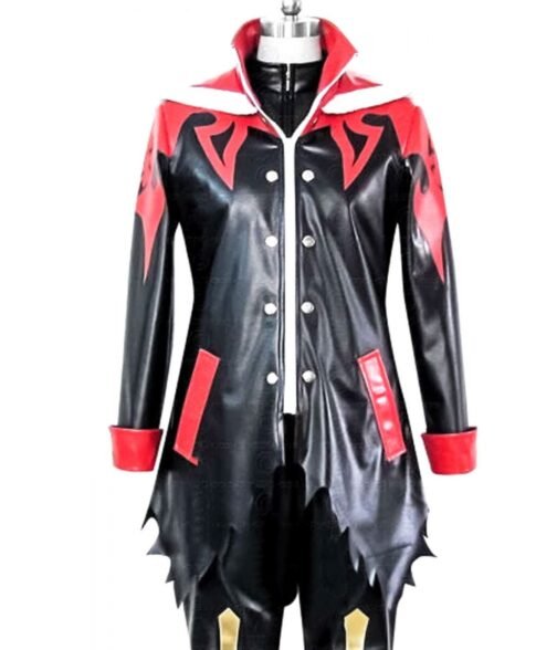 Mello Death Note Black and Red Leather Coat