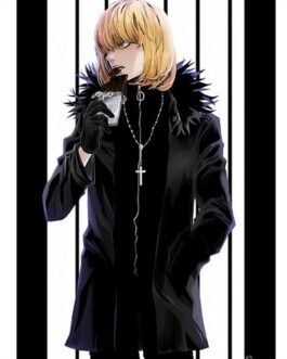 Mello Death Note Leather Fur Hooded Coat
