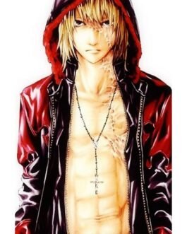 Mello Death Note Black and Red Leather Coat