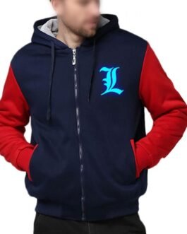 Death Note Zip Up Letterman Hoodie
