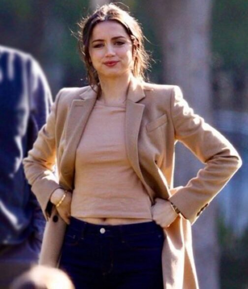 Ana De Armas Deep Water Coat - Image 6