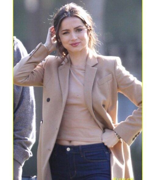 Ana De Armas Deep Water Coat - Image 4