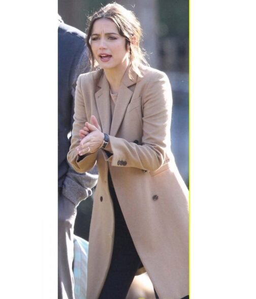 Ana De Armas Deep Water Coat - Image 2