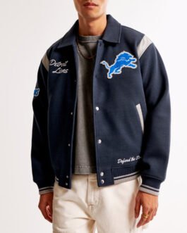 Detroit Lions Defend The Den Varsity Jacket