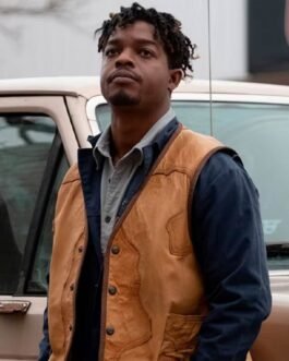 Stephan James Delia’s Gone Brown Leather Vest