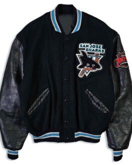 90’s San Jose Sharks Delong Black Varsity Jacket