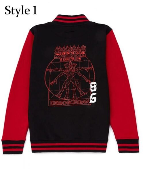 Varsity Demogorgon Hunter Stranger Things Wool Jacket - Image 3
