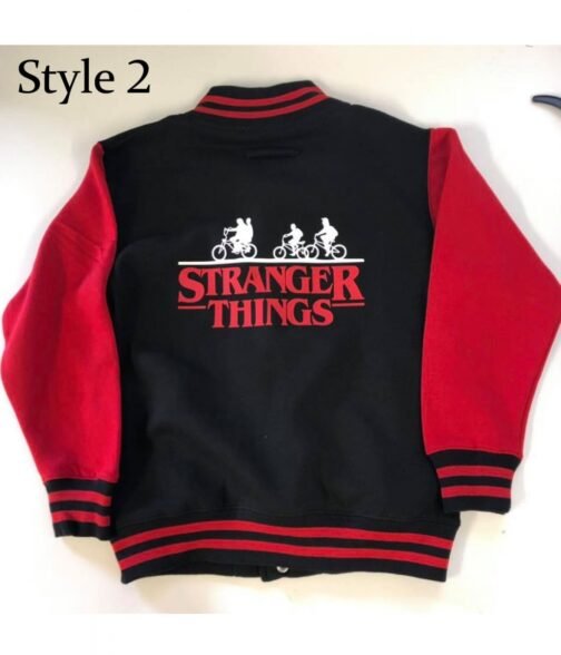 Varsity Demogorgon Hunter Stranger Things Wool Jacket - Image 4