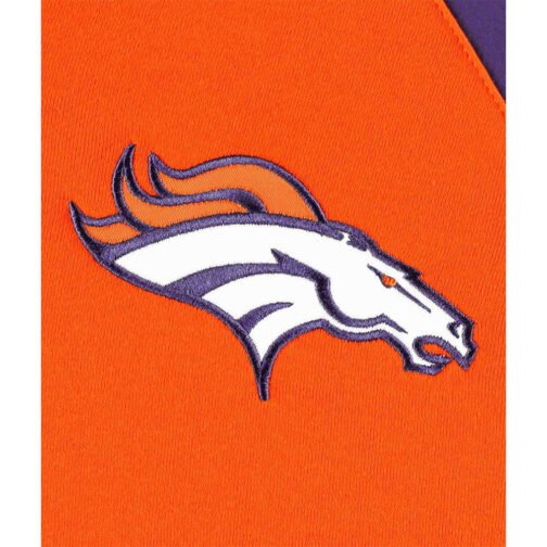 Denver Broncos 3X Champions Defender Hoodie Varsity Jacket - Image 4