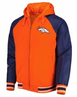Denver Broncos 3X Champions Defender Hoodie Varsity Jacket