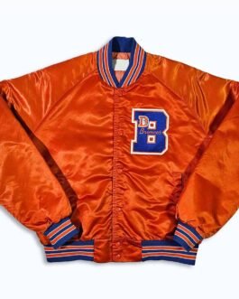 80’s Denver Broncos Orange Bomber Jacket