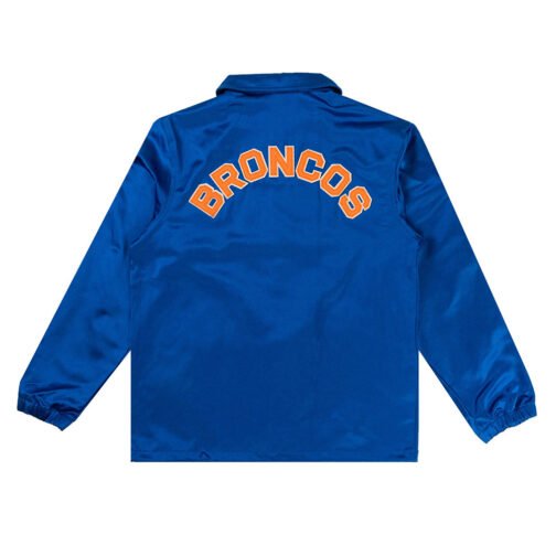 Denver Broncos Blue Satin Windbreaker - Image 2