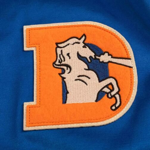 Denver Broncos Blue Satin Windbreaker - Image 3