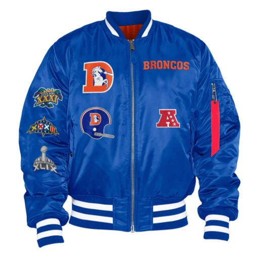 Denver Broncos Bomber MA-1 Jacket - Image 2