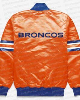 Denver Broncos Button Down Orange Jacket