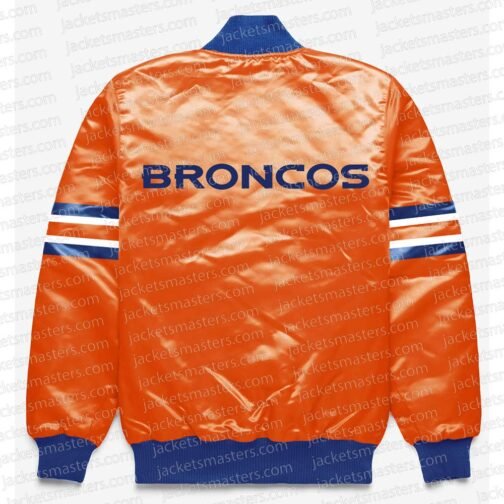 Denver Broncos Button Down Orange Jacket - Image 2