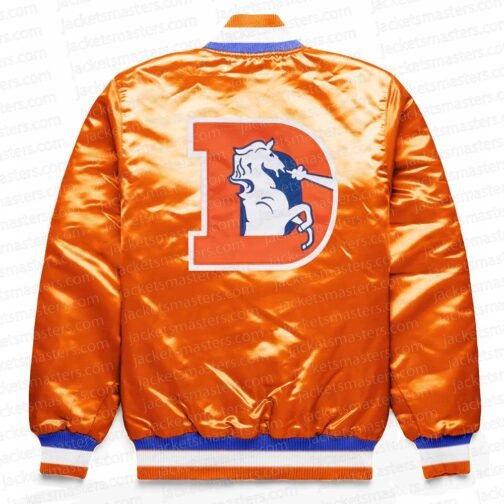Denver Broncos Exclusive Orange Satin Jacket - Image 2