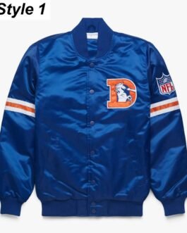 Ohio Denver Broncos Bomber Royal Blue Jacket