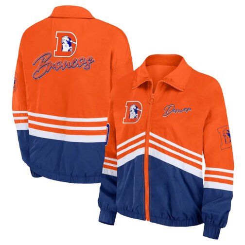 Denver Broncos Throwback Windbreaker Jacket - Image 3